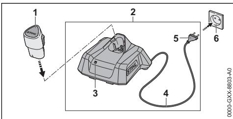 STIHL ASA 20 - Recharge de la batterie - 1