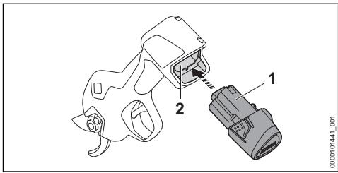 STIHL ASA 20 - Akku einsetzen - 1