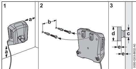 STIHL ASA 20 - Fixation du chargeur au mur - 1