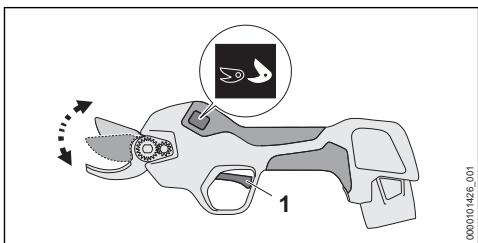 STIHL ASA 20 - Regolazione dell'apertura della lama - 1