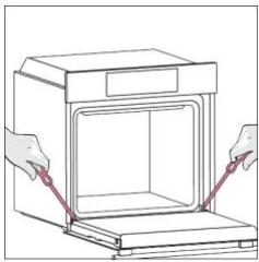 ROSIERES RO6 C3B3YTX - CURĂȚAREA EXTERIORULUI CUPTORULUI: îndepărtarea și curățarea ușii de sticlă - 1