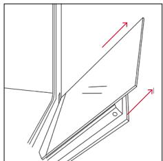 ROSIERES RO6 C3B3YTX - removal and cleaning the glass door - 4
