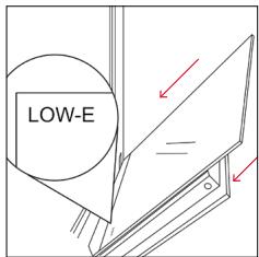 ROSIERES RO6 C3B3YTX - removal and cleaning the glass door - 7