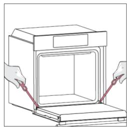 ROSIERES RO6 C3B3YTX - CURĂȚAREA EXTERIORULUI CUPTORULUI: îndepărtarea și curățarea ușii de sticlă - 8