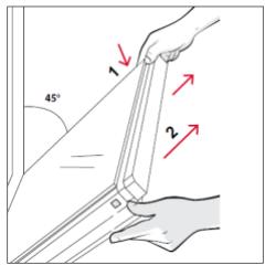ROSIERES RO6 C3B3YTX - SÜTÖN KÍVÜL: az üvegajtó eltávolítása és tisztítása - 2