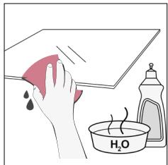 ROSIERES RO6 C3B3YTX - removal and cleaning the glass door - 6