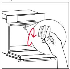 ROSIERES RO6 T3B3YTB NOIR - Changing the bulb on top: - 2