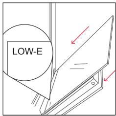ROSIERES RO6 T3B3YTB NOIR - OUTSIDE THE OVEN: removal and cleaning the glass door - 7