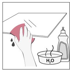 ROSIERES RO6 T3B3YTB NOIR - OUTSIDE THE OVEN: removal and cleaning the glass door - 6