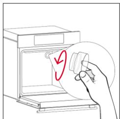ROSIERES RO6 T3B3YTB NOIR - Zamena sijalice na vrhu: - 2