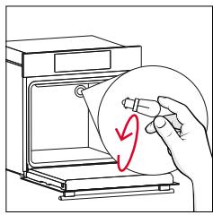 ROSIERES RO6 T3B3YTB NOIR - Changing the bulb on top: - 5