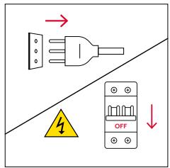 ROSIERES RO6 T3B3YTB NOIR - Changing the lateral bulb: - 1