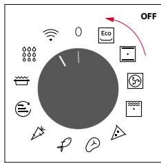 ROSIERES RO6 T3B3YTB NOIR - SWITCHING ON/OFF THE OVEN - 2