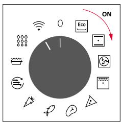 ROSIERES RO6 U3B3YTX INOX - SWITCHING ON/OFF THE OVEN - 1