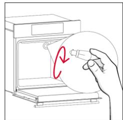 ROSIERES RO6 U3B3YTX INOX - Auswechseln der Gluhbirne an der Oberseite: - 4