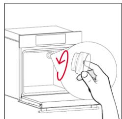 ROSIERES RO6 U3B3YTX INOX - Auswechseln der Gluhbirne an der Oberseite: - 2