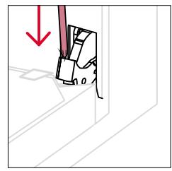 ROSIERES RO6 U3B3YTX INOX - OUTSIDE THE OVEN: removal and cleaning the glass door - 2
