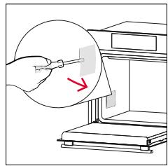 ROSIERES RO6 U3B3YTX INOX - Changing the lateral bulb: - 2