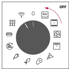 ROSIERES RO6 U3B3YTX INOX - SWITCHING ON/OFF THE OVEN - 2