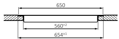 ROSIERES RIF63DCS - STANDARD BUILT-IN MEASUREMENTS 65 TOP - 4