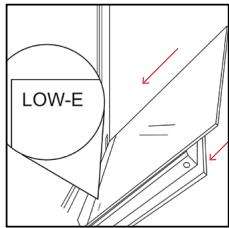 ROSIERES RO6 T5G3YTB - OUTSIDE THE OVEN: removal and cleaning the glass door - 7