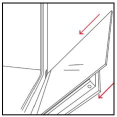 ROSIERES RO6 T5G3YTB - 6.2.2.EXTÉRIEUR DU FOUR: retrait et nettoyage de la porte en verre - 8