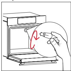 ROSIERES RO6 T5G3YTB - Changing the bulb on top: - 4