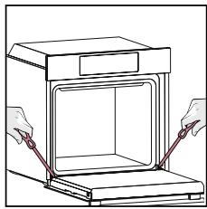 ROSIERES RO6 T5G3YTB - OUTSIDE THE OVEN: removal and cleaning the glass door - 9