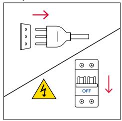 ROSIERES RO6 T3T1CTB1 NOIR - Changing the bulb on top: - 1