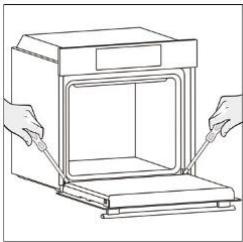 ROSIERES RO6 T3T1CTB1 NOIR - ИЗВЪН ФУРНАТА: премахване и почистване на стъклената врата - 8