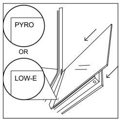 ROSIERES RO6 T3T1CTB1 NOIR - OUTSIDE THE OVEN: removal and cleaning the glass door - 7