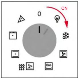 ROSIERES RO6 T3T1CTB1 NOIR - ACCENSIONE/SPEGNIMENTO DEL FORNO - 1
