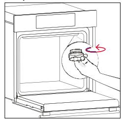 ROSIERES RO6 T3T1CTB1 NOIR - Changing the bulb on top: - 2