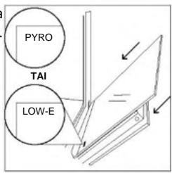 ROSIERES RO6 T3T1CTB1 NOIR - UUNIN ULKOPUOLELLA: lasioven irrotus ja puhdistus - 6