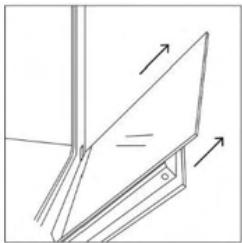 ROSIERES RO6 T3T1CTB1 NOIR - UTENFOR OVNEN: fjerning og rengjøring av glassdøren - 3