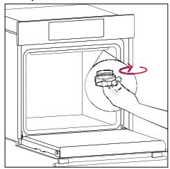 ROSIERES RO6 T3T1CTB1 NOIR - Changing the bulb on top: - 5