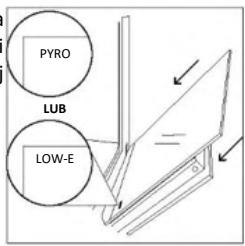 ROSIERES RO6 T3T1CTB1 NOIR - POZA PIEKARNIKIEM: wyjmowanie i czyszczenie szklanych drzwiczek - 6