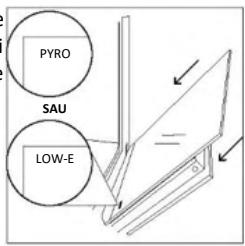 ROSIERES RO6 T3T1CTB1 NOIR - CURĂȚAREA EXTERIORULUI CUPTORULUI: îndepărtarea și curățarea ușii de sticlă - 6