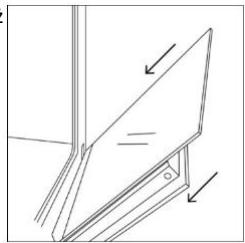 ROSIERES RO6 T3T1CTB1 NOIR - POZA PIEKARNIKIEM: wyjmowanie i czyszczenie szklanych drzwiczek - 7