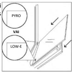 ROSIERES RO6 T3T1CTB1 NOIR - CEPEŠKRĀSNS ĀRPUSE: stikla durvju noņemšana un tīrīšana - 6