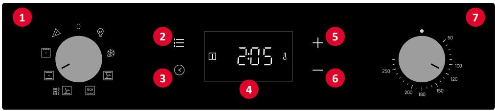 ROSIERES RO6 T3T1CTB1 NOIR - CONTROL PANEL - 1