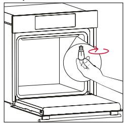 ROSIERES RO6 T3T1CTB1 NOIR - Changing the bulb on top: - 4