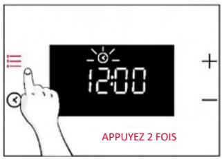 ROSIERES RO6 T3T1CTB1 NOIR - RÉGLAGE DE L'HORLOGE - 1