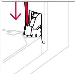 ROSIERES RO6 T3T1CTB1 NOIR - OUTSIDE THE OVEN: removal and cleaning the glass door - 2