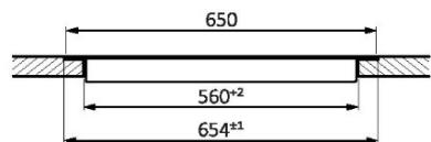 ROSIERES RIF64DCS - PLYTA 65 cm - 11