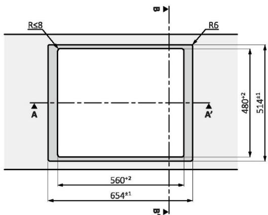 ROSIERES RIF64DCS - PLYTA 65 cm - 10