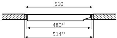 ROSIERES RIF64DCS - STANDARD BUILT-IN MEASUREMENTS 65 TOP - 5