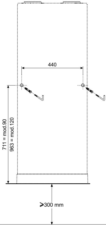 COINTRA OASIS 120 L - FIXATION AU MUR - 1
