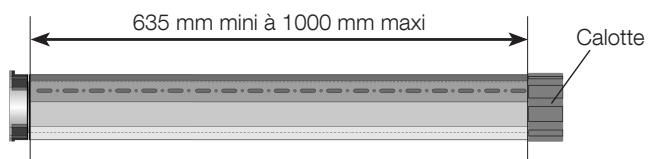 NICE HOME 30 N.M DIAM.60 MM - Pour une longueur de tube comprise entre 635mm et 1000mm : - 2