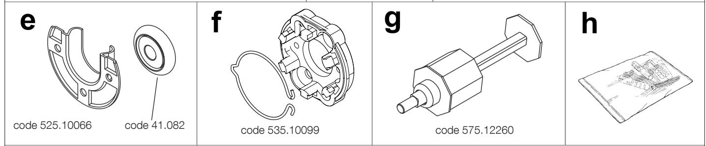 NICE HOME 30 N.M DIAM.60 MM - - COMPONENTS CONTAINED IN THE KIT - 2